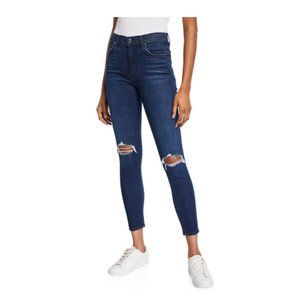 7 FOR ALL MANKIND Distressed Ankle Skinny Jeans